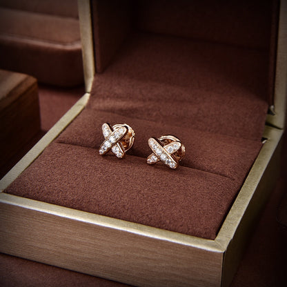[KELA]JEUX DE GOLD DIAMOND EARRINGS