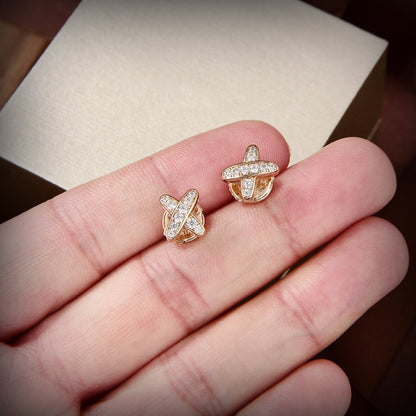 [KELA]JEUX DE GOLD DIAMOND EARRINGS