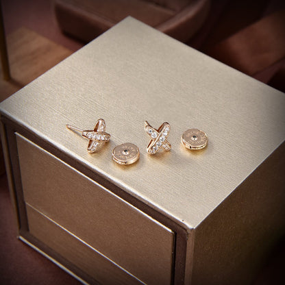 [KELA]JEUX DE GOLD DIAMOND EARRINGS