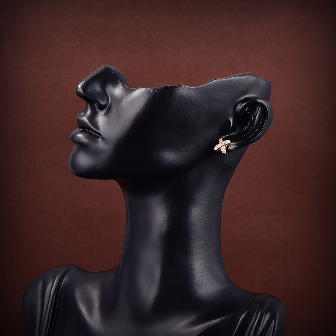 [KELA]JEUX DE GOLD DIAMOND EARRINGS