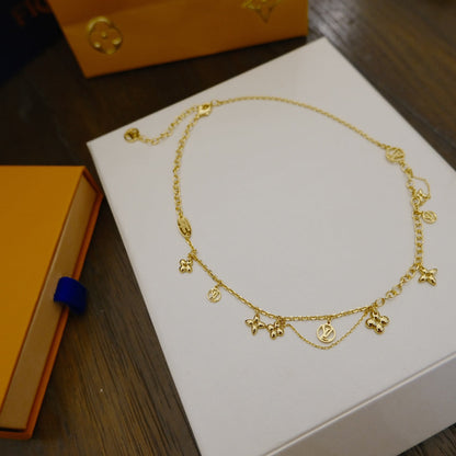 [KELA]BLOOMING SUPPLE NECKLACE BRASS