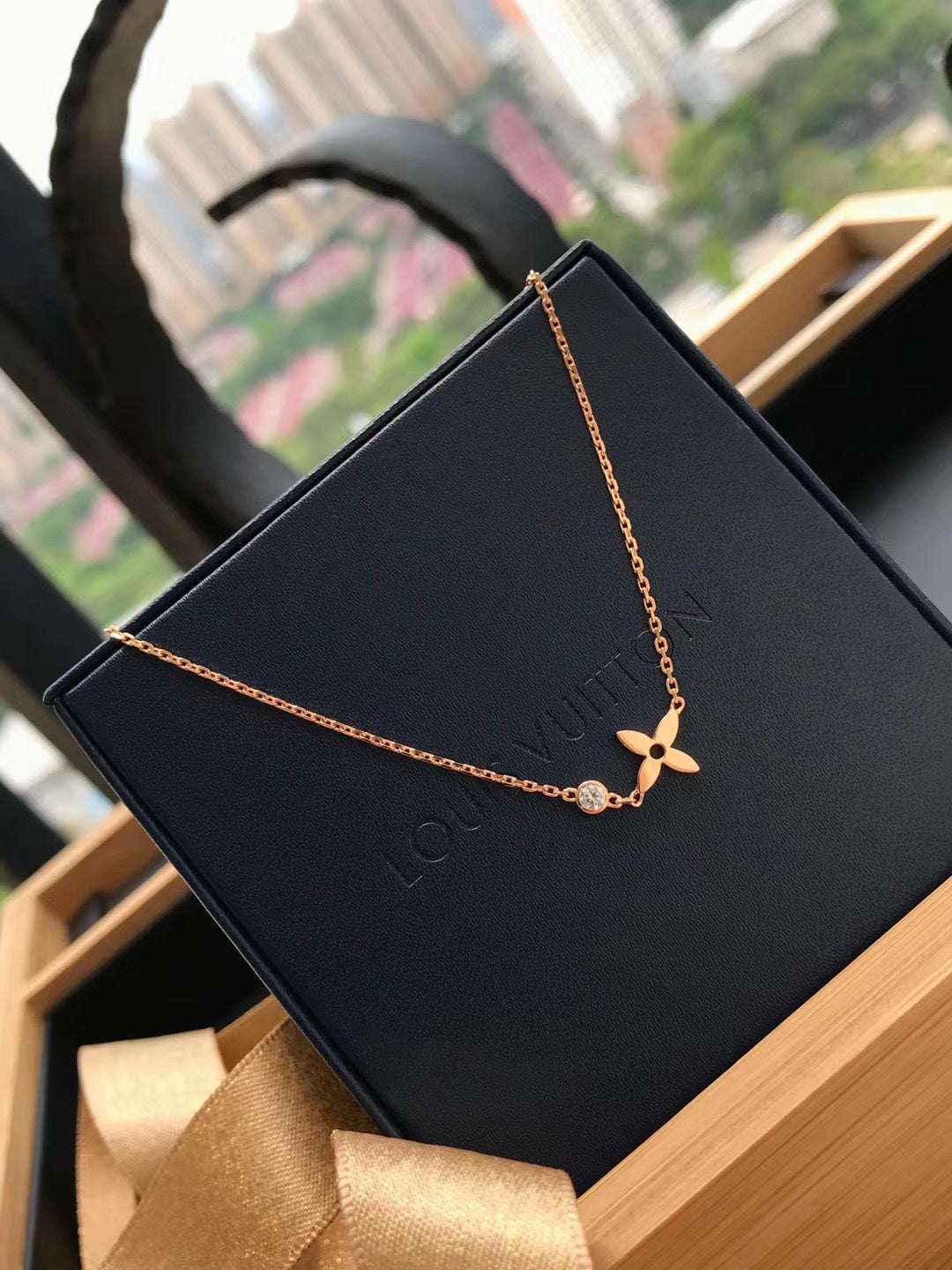 [KELA]BLOSSOM PENDANT ROSE GOLD AND DIAMOND