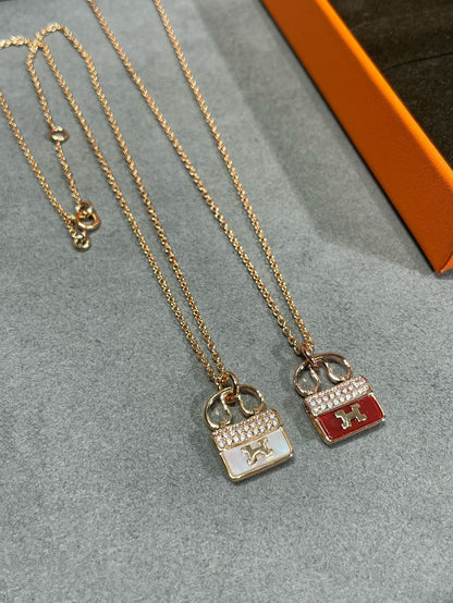 [KELA]H CIRCE MOISSANITE PENDANT NECKLACE GOLD