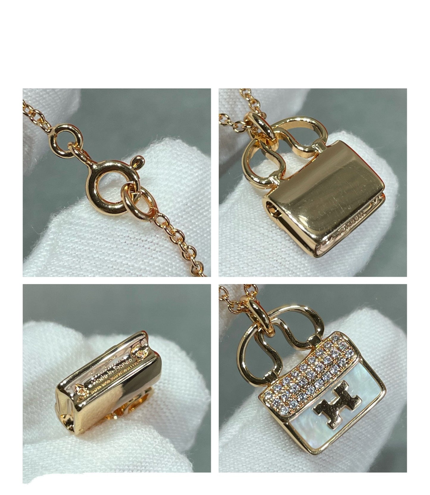 [KELA]H CIRCE MOISSANITE PENDANT NECKLACE GOLD