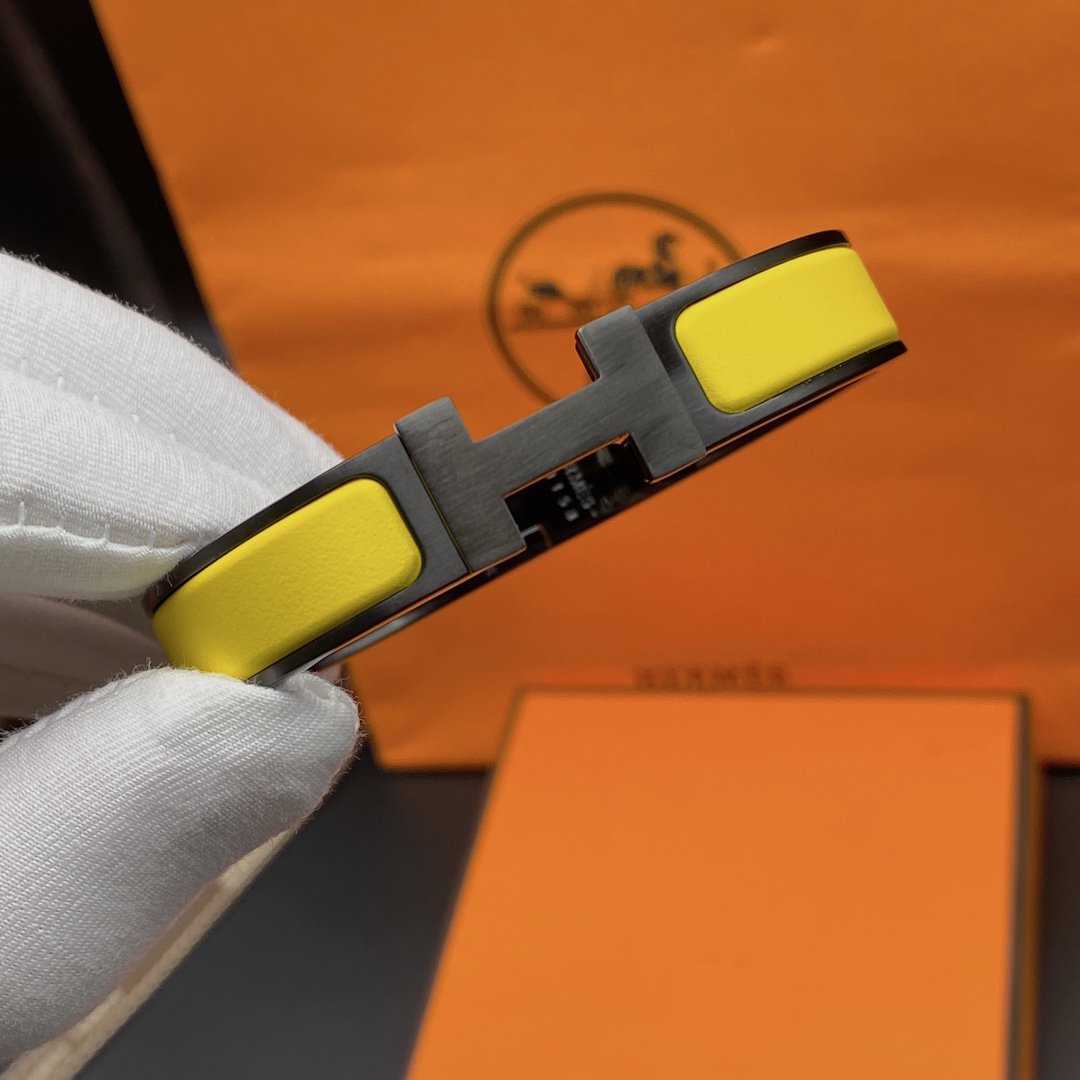 [KELA]CLIC HM SO BLACK YELLOW BRACELET