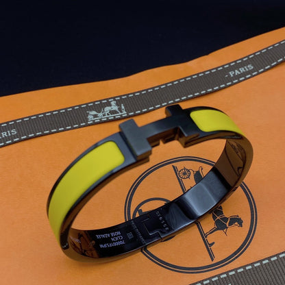 [KELA]CLIC HM SO BLACK YELLOW BRACELET