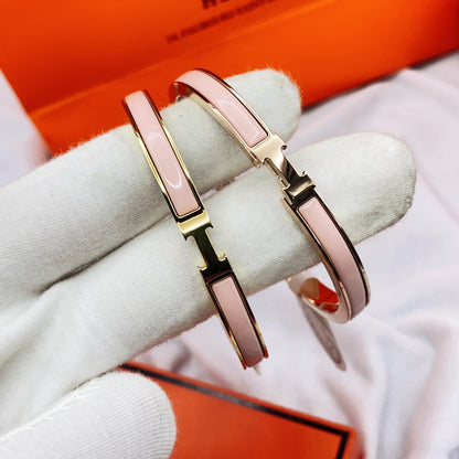 [KELA]CLASSIC HM CLIC  PINK 8MM ENAMEL BRACELET