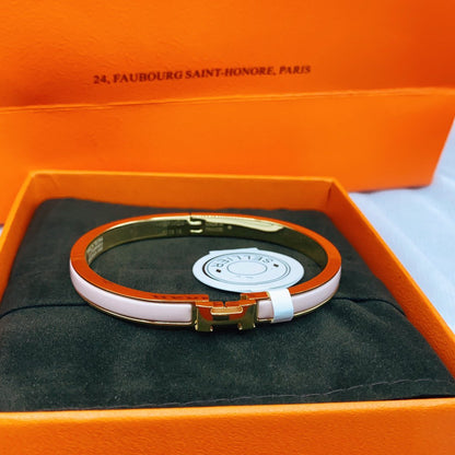 [KELA]CLASSIC HM CLIC  PINK 8MM ENAMEL BRACELET