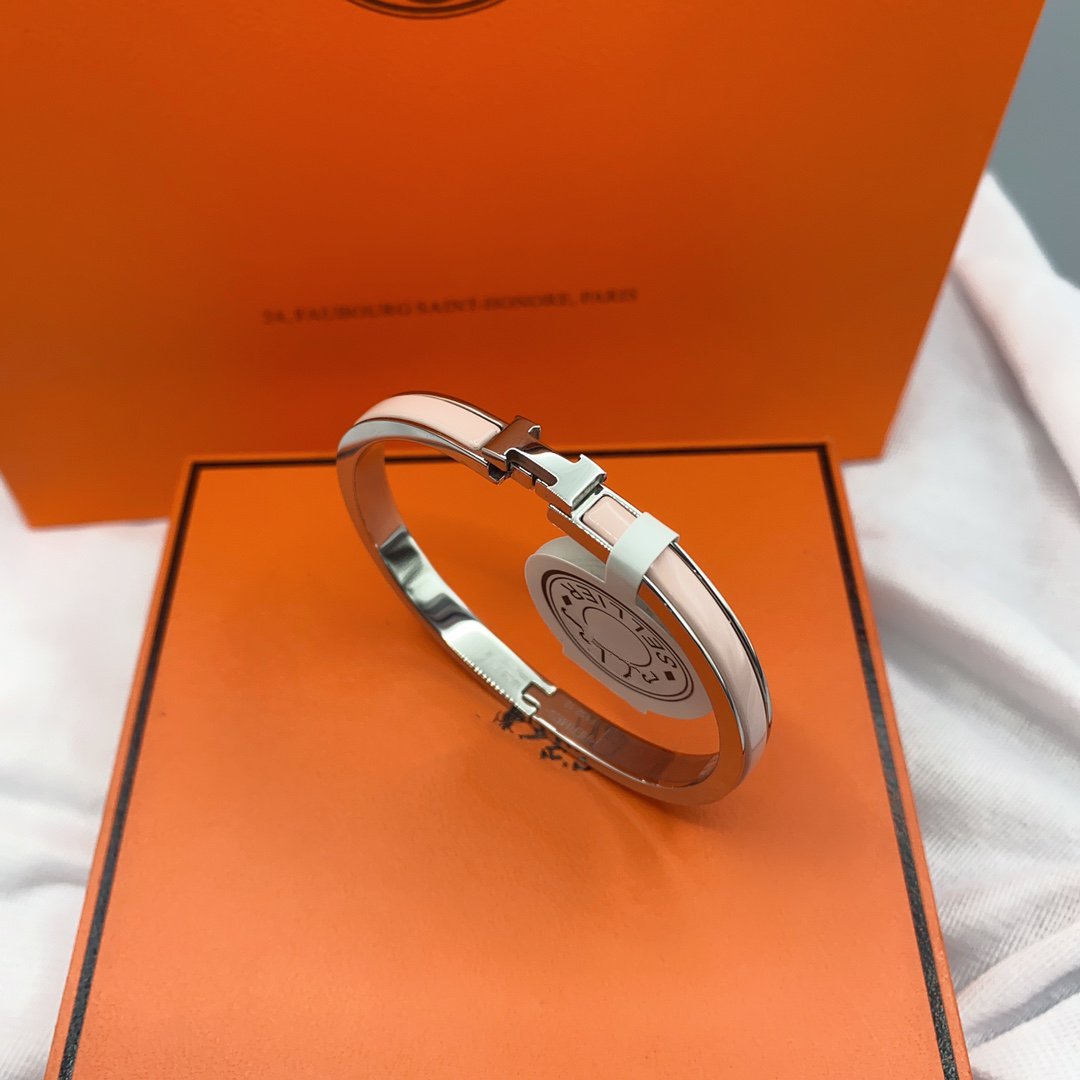 [KELA]CLASSIC HM CLIC  PINK 8MM ENAMEL BRACELET