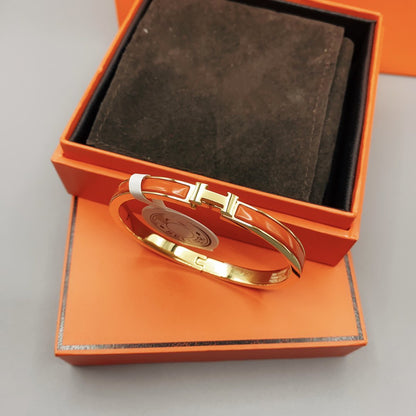 [KELA]CLASSIC HM CLIC RED 8MM ENAMEL BRACELET