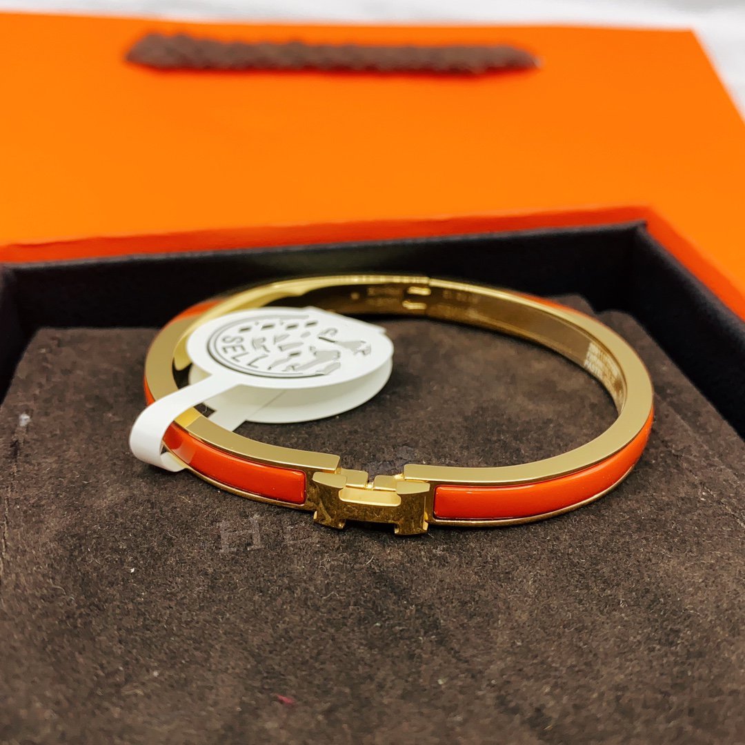 [KELA]CLASSIC HM CLIC RED 8MM ENAMEL BRACELET