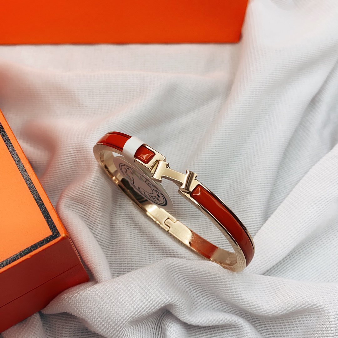 [KELA]CLASSIC HM CLIC RED 8MM ENAMEL BRACELET
