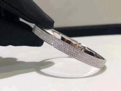 [KELA]HM KELLY BRACELET IN SILVER AND FULL PAVE DIAMOND