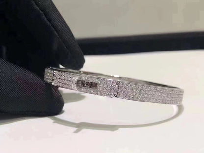 [KELA]HM KELLY BRACELET IN SILVER AND FULL PAVE DIAMOND
