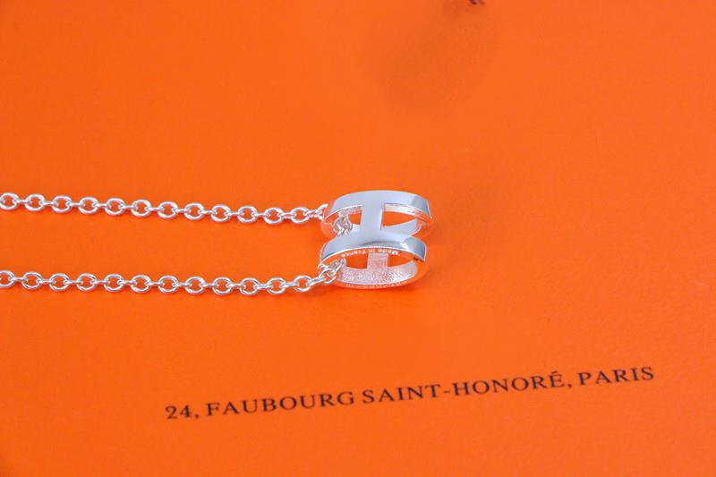 [KELA]HM NECKLACE H LETTER OVAL SERIES