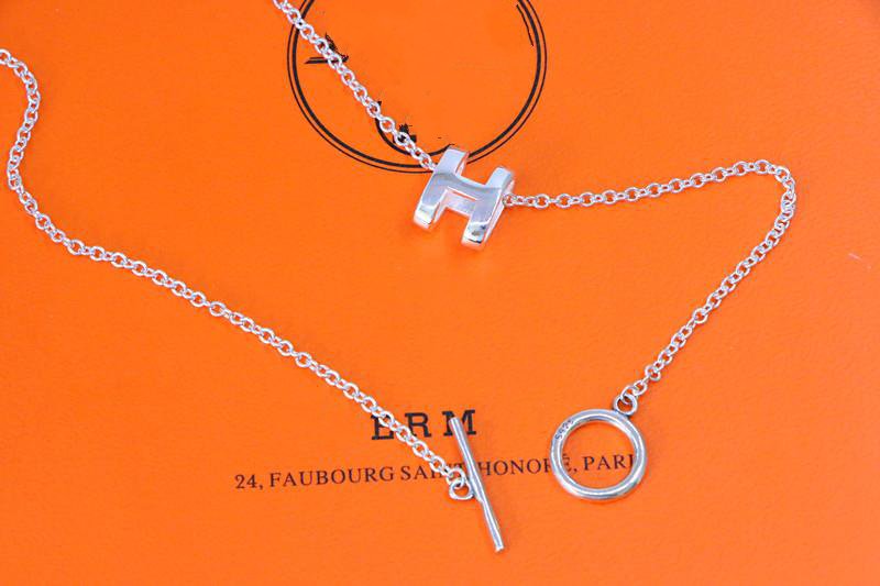 [KELA]HM NECKLACE H LETTER OVAL SERIES