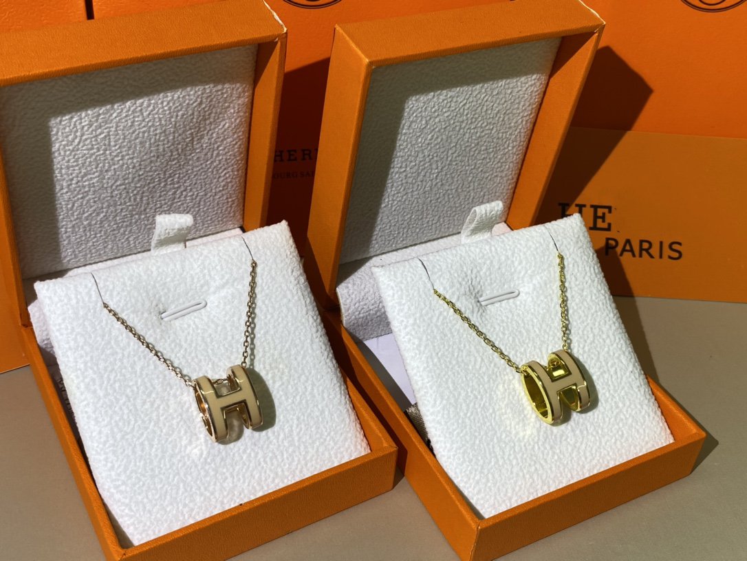 [KELA]HM CLIC YELLOW ENAMEL GOLD NECKLACE