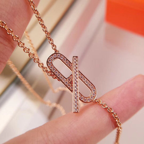 [KELA]HM FIRE PIG NOSE NECKLACE TRENDY STREET