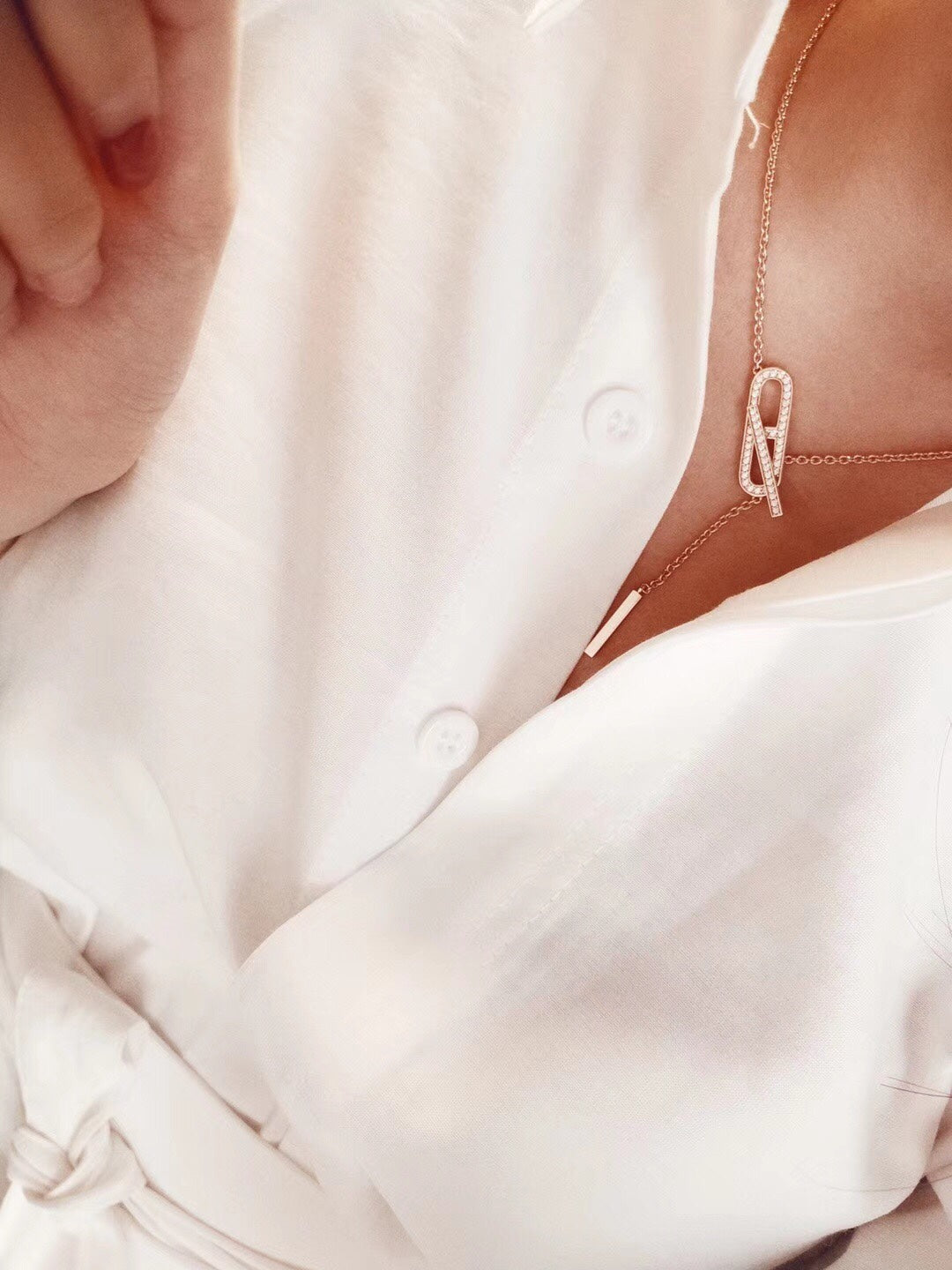 [KELA]HM FIRE PIG NOSE NECKLACE TRENDY STREET