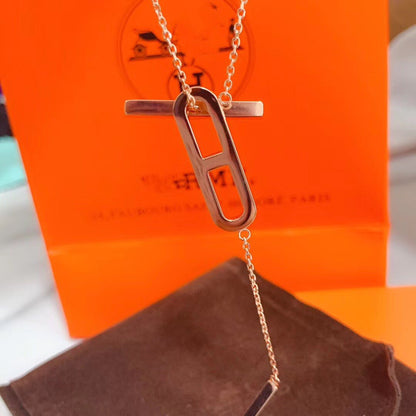 [KELA]HM NECKLACE PLATINUM ROSE GOLD DIAMOND