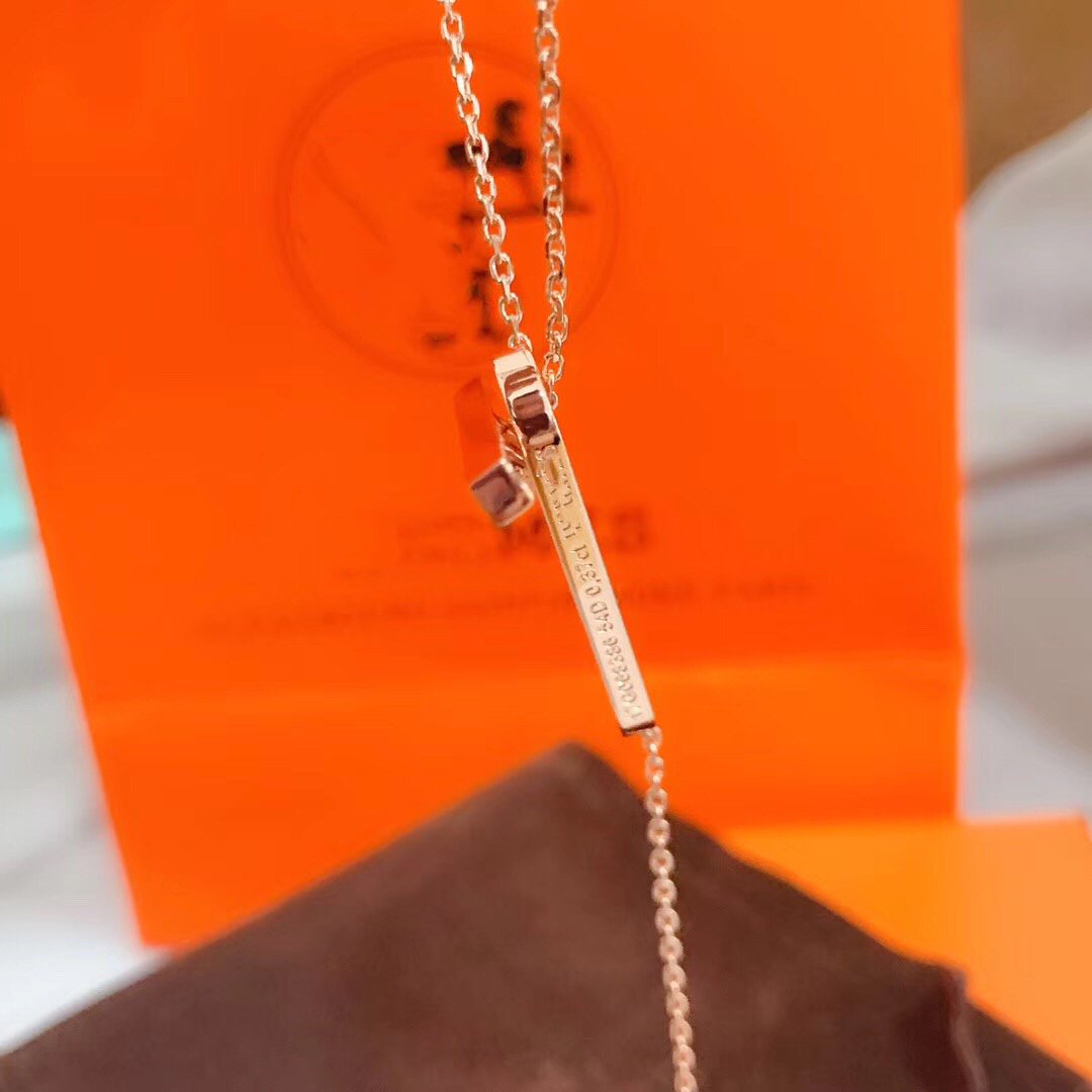 [KELA]HM NECKLACE PLATINUM ROSE GOLD DIAMOND