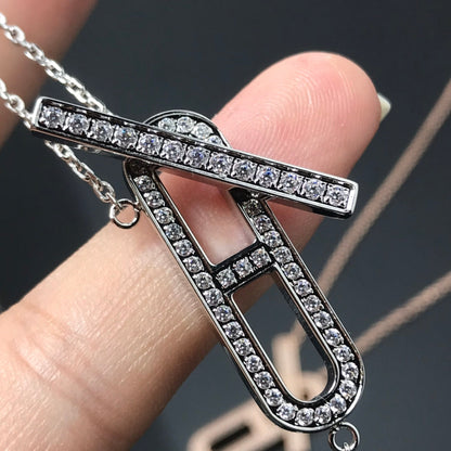 [KELA]HM NECKLACE PLATINUM ROSE GOLD DIAMOND