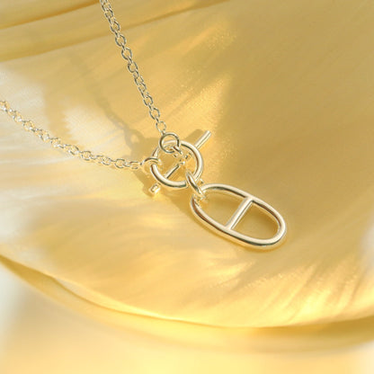 [KELA]HM CHAINE D'ANCRE PENDANT NECKLACE STERLING SILVER