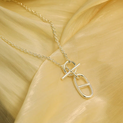 [KELA]HM CHAINE D'ANCRE PENDANT NECKLACE STERLING SILVER