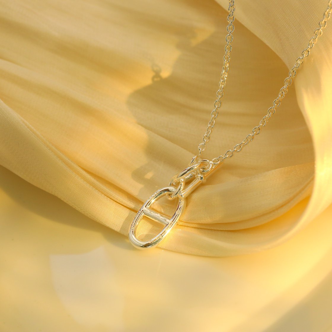 [KELA]HM CHAINE D'ANCRE PENDANT NECKLACE STERLING SILVER
