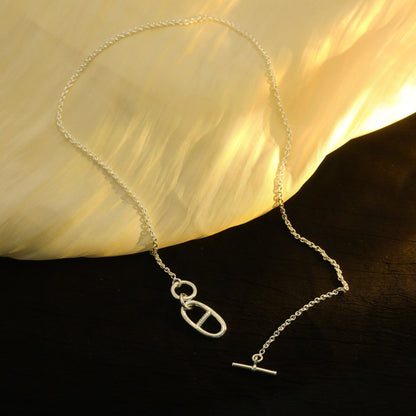[KELA]HM CHAINE D'ANCRE PENDANT NECKLACE STERLING SILVER