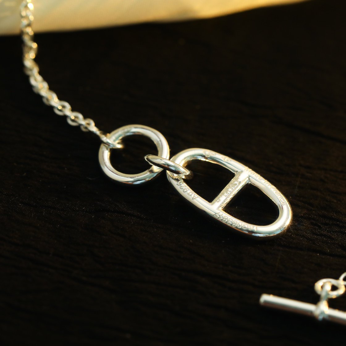 [KELA]HM CHAINE D'ANCRE PENDANT NECKLACE STERLING SILVER