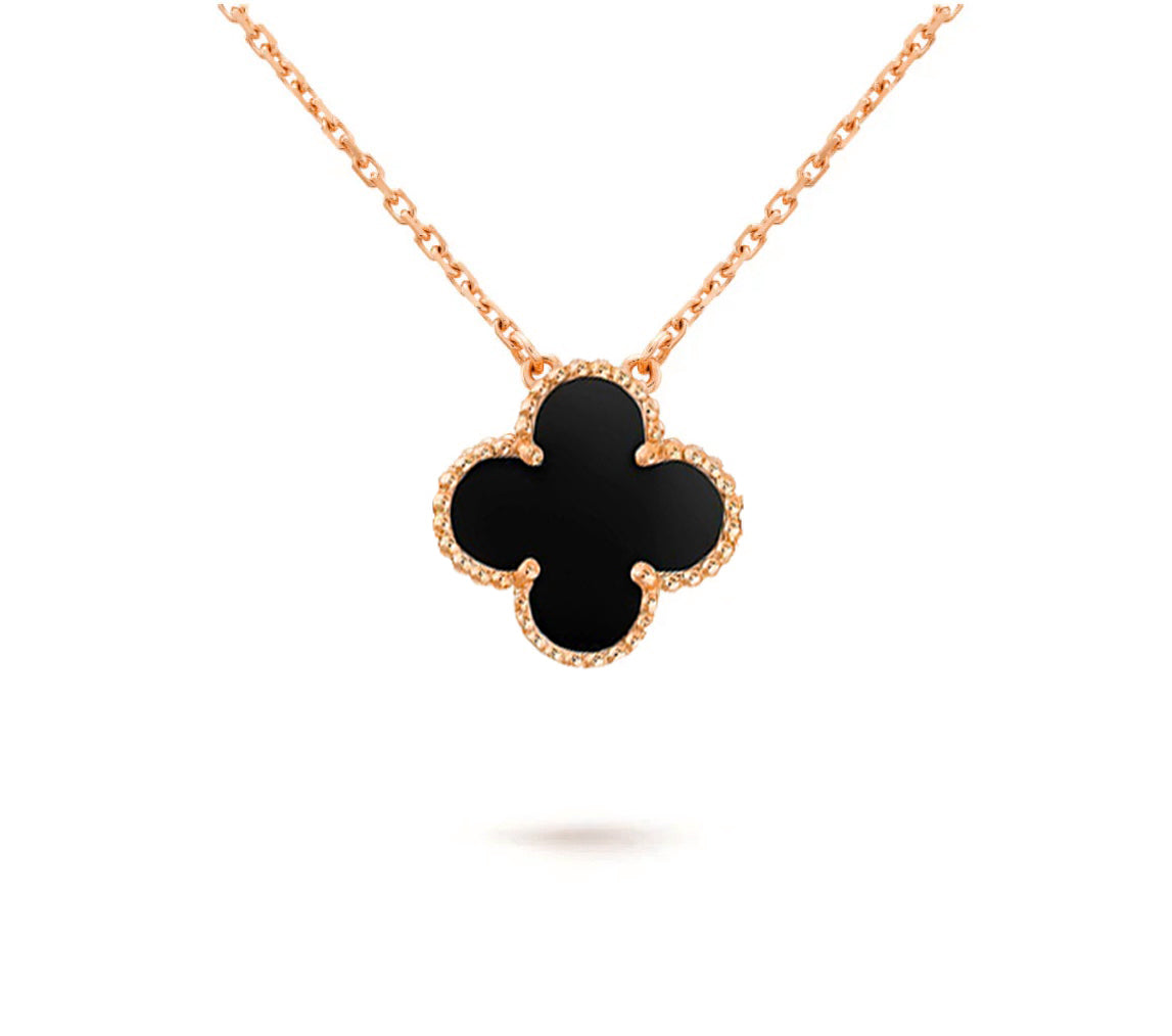 [KELA]15MM CLOVER FLOWER PENDANT NECKLACE COLLECTION