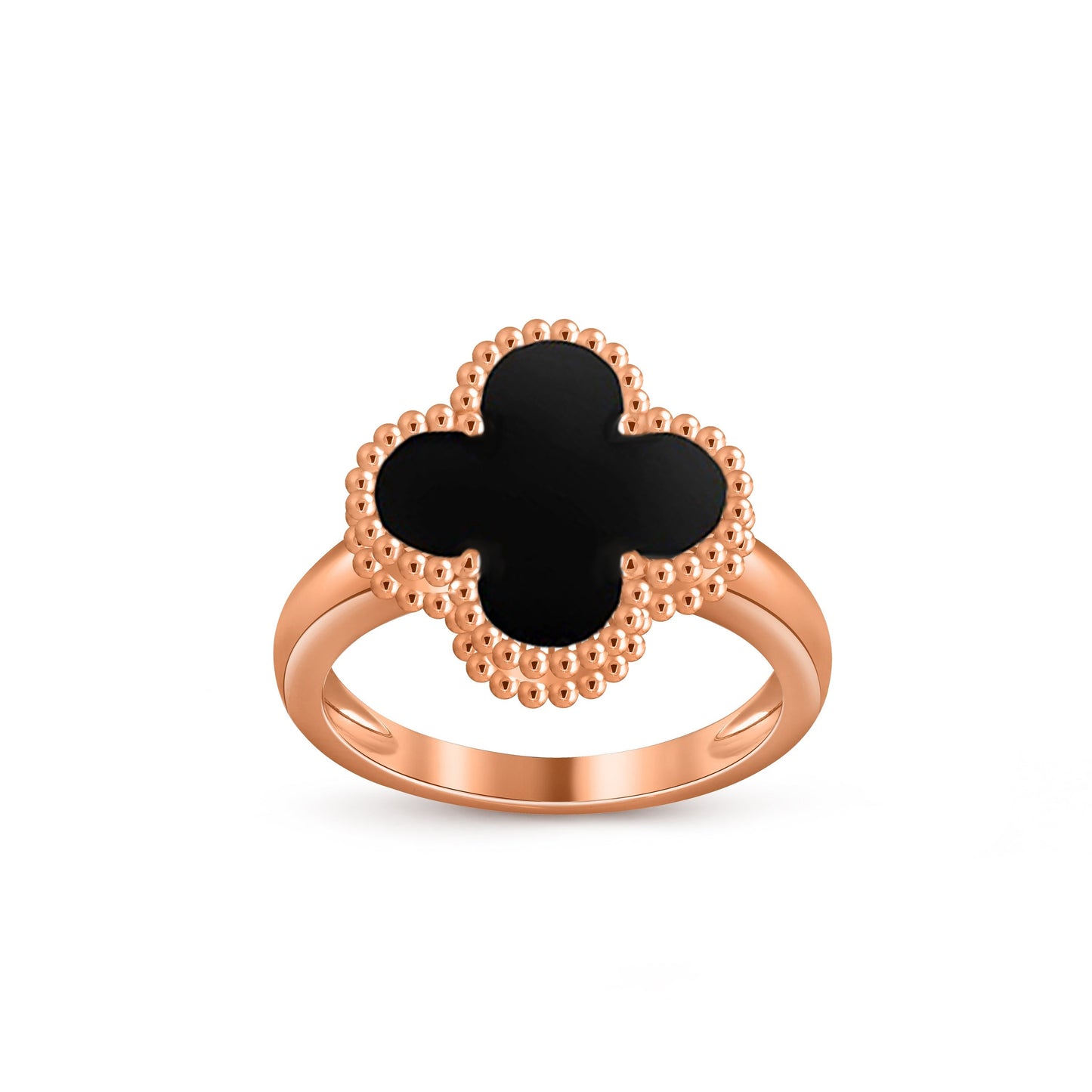 [KELA]LUCKY CLOVER VINTAGE ROSE GOLD RING COLLECTION