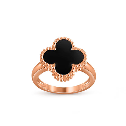 [KELA]LUCKY CLOVER VINTAGE ROSE GOLD RING COLLECTION