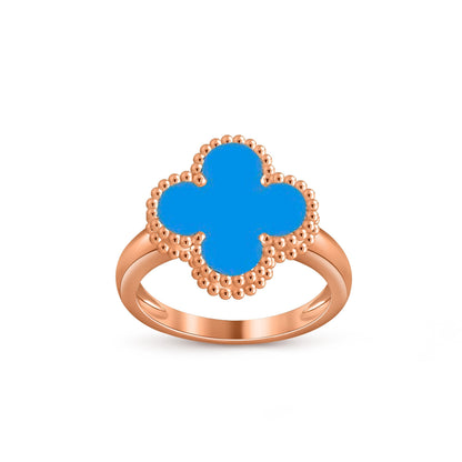 [KELA]LUCKY CLOVER VINTAGE ROSE GOLD RING COLLECTION