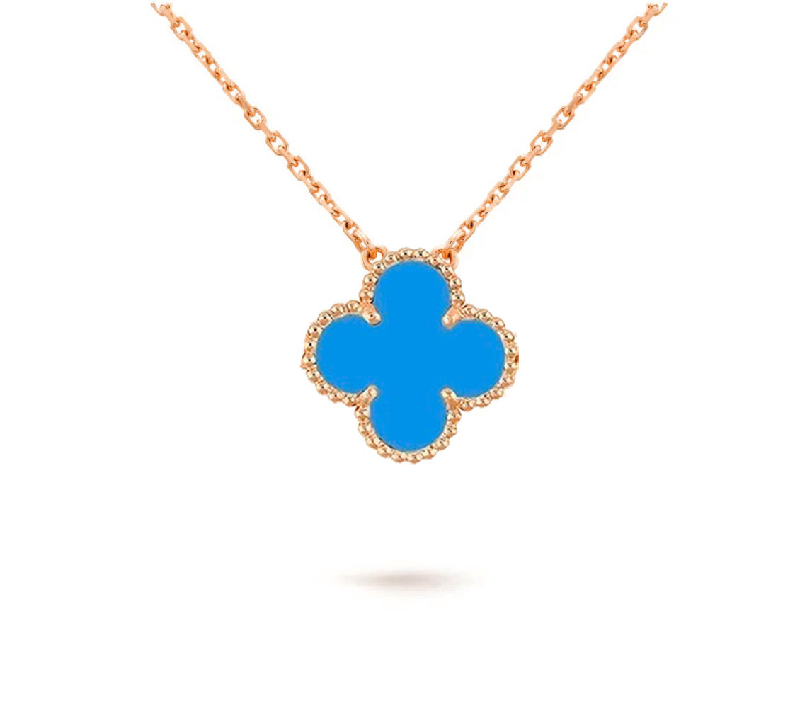 [KELA]15MM CLOVER FLOWER PENDANT NECKLACE COLLECTION