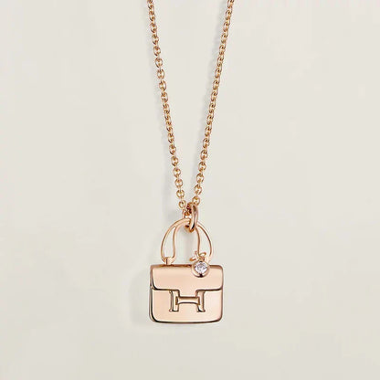 [KELA]AMULETTE PEDANT ROSE GOLD NECKLACE