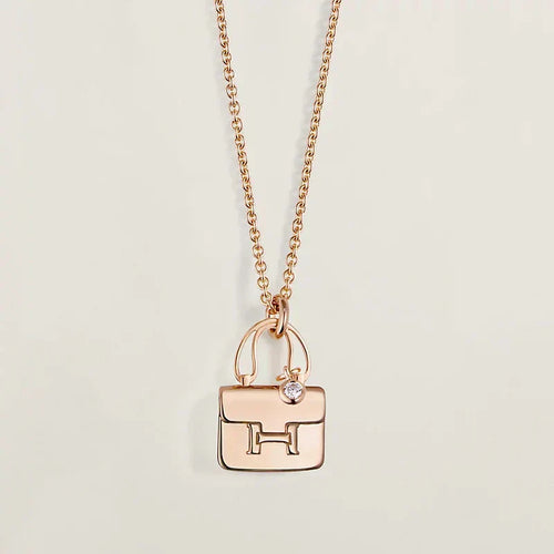 [KELA]AMULETTE PEDANT ROSE GOLD NECKLACE