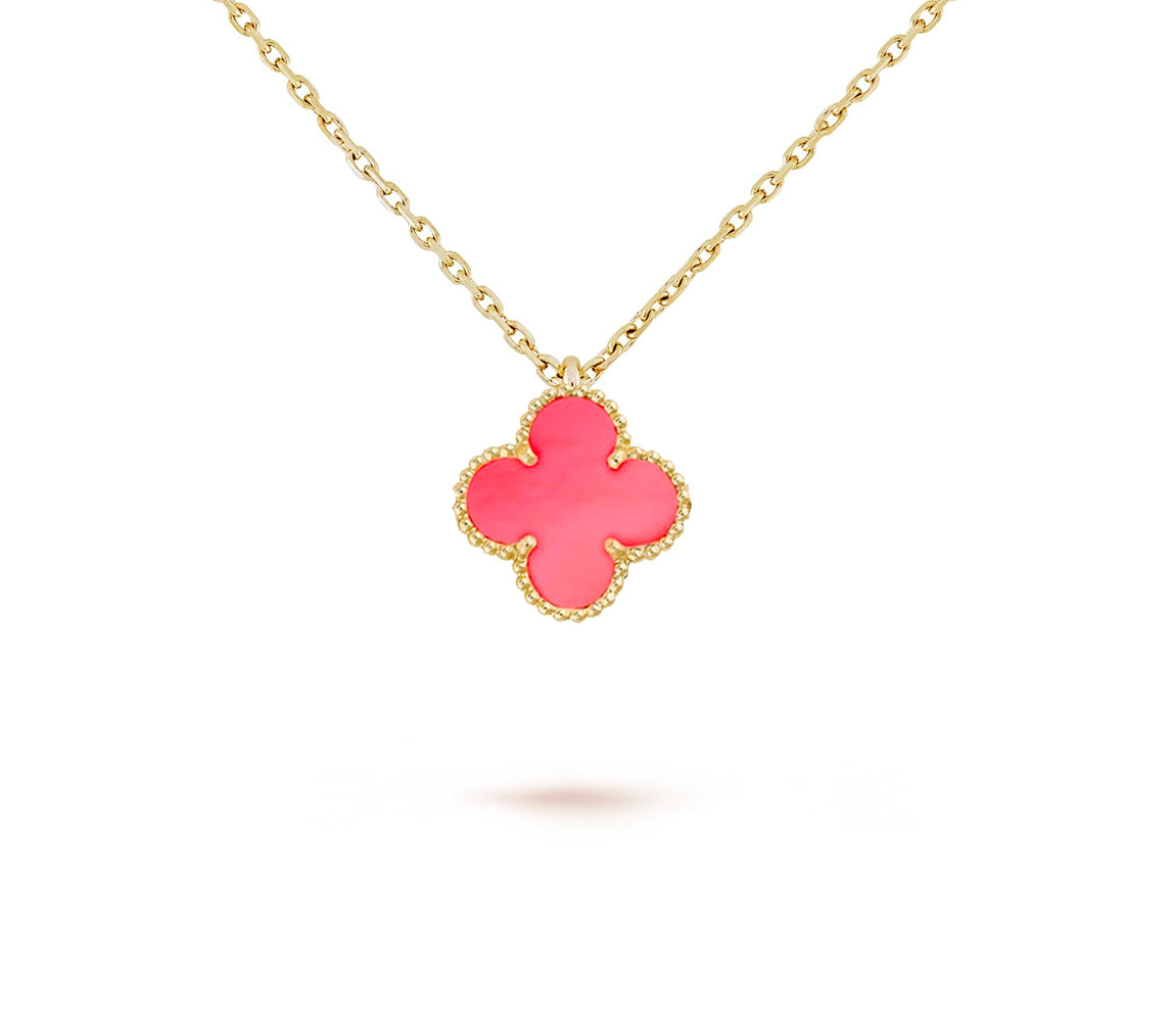 [KELA]9.5MM MINI CLOVER PENDANT NECKLACE COLLECTION