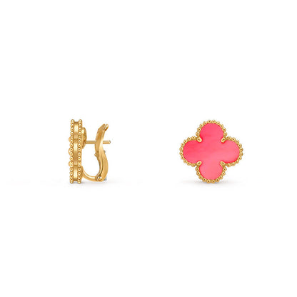 [KELA]15MM CLOVER FLOWER STUD EARRINGS GOLD COLLECTION