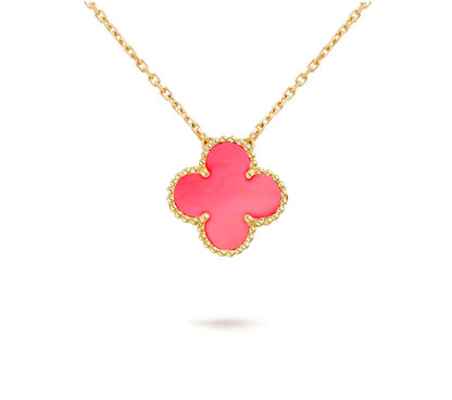 [KELA]15MM CLOVER FLOWER PENDANT NECKLACE COLLECTION
