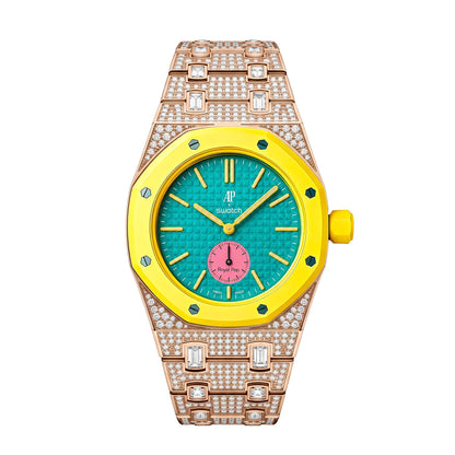 [KELA]Royal Oak Pop Exclusive Bioceramic Case & Bioceramic Strap Full Diamond