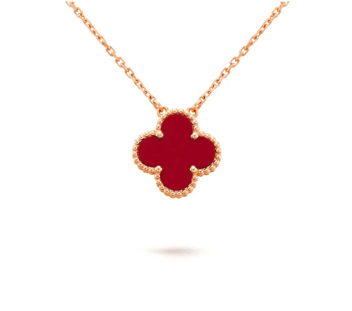 [KELA]15MM CLOVER FLOWER PENDANT NECKLACE COLLECTION