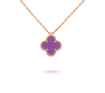 [KELA]9.5MM MINI CLOVER PENDANT NECKLACE COLLECTION
