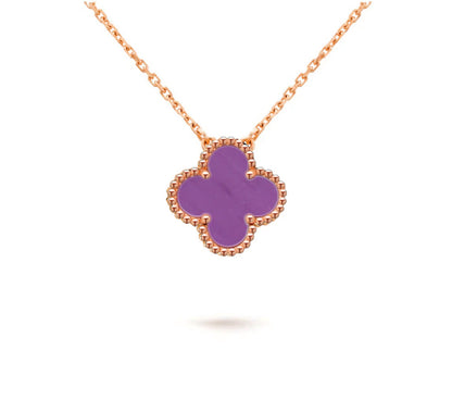 [KELA]15MM CLOVER FLOWER PENDANT NECKLACE COLLECTION
