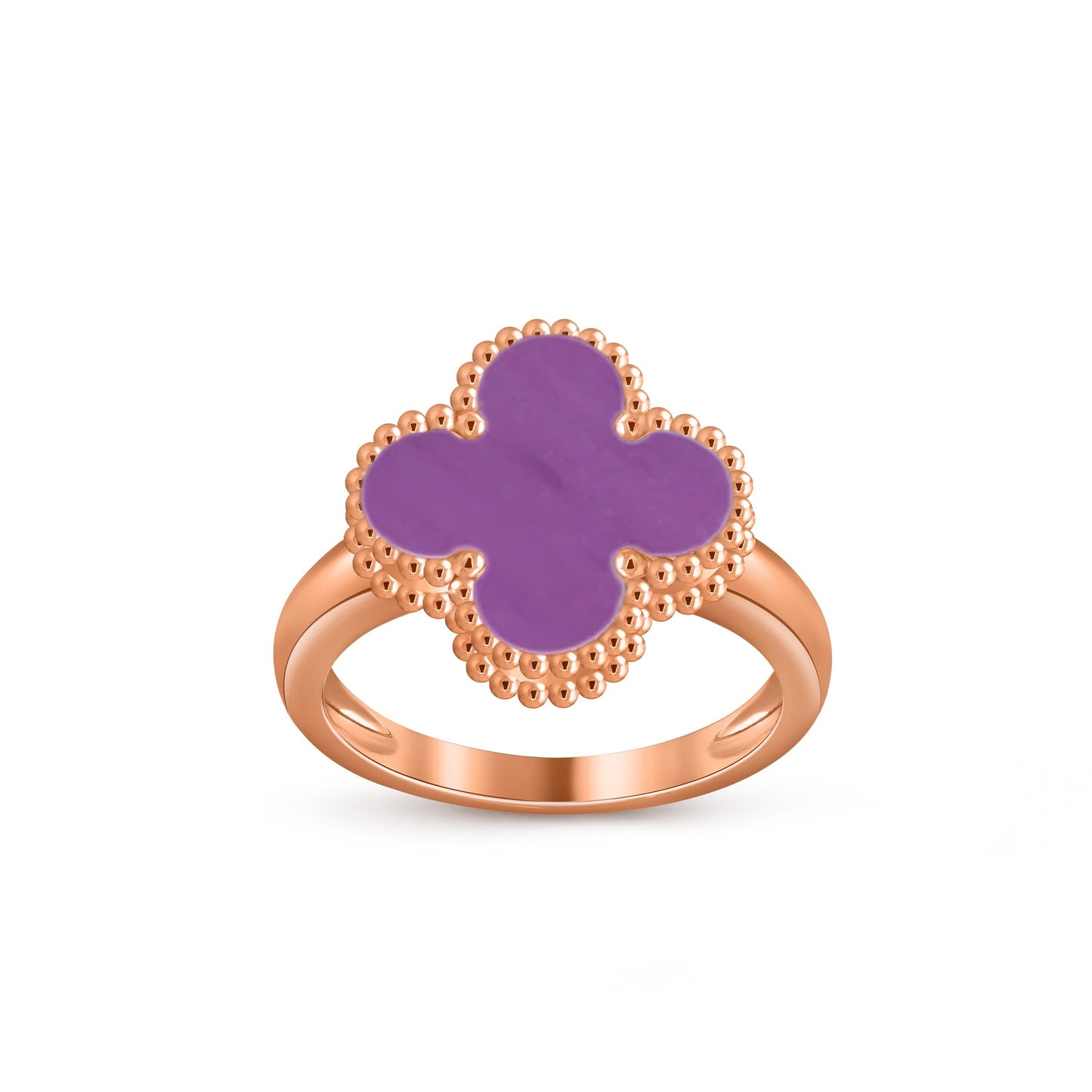 [KELA]LUCKY CLOVER VINTAGE ROSE GOLD RING COLLECTION
