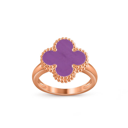 [KELA]LUCKY CLOVER VINTAGE ROSE GOLD RING COLLECTION