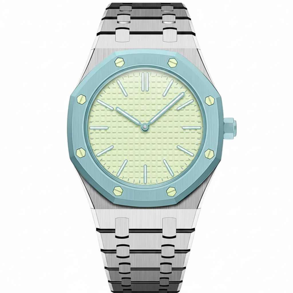 [KELA]OAK POP EXCLUSIVE SILVER STEEL STRAP
