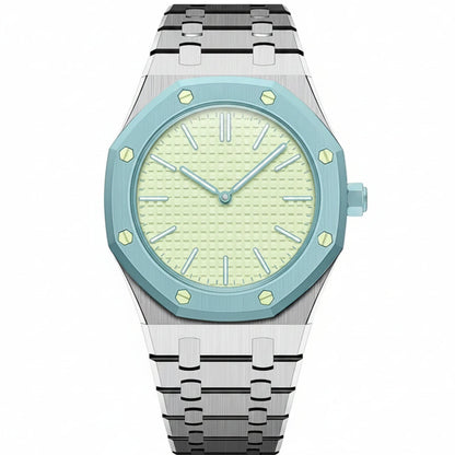 [KELA]OAK POP EXCLUSIVE SILVER STEEL STRAP