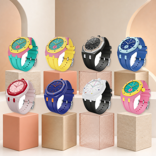 [KELA]Royal Oak Pop Exclusive Bioceramic Case & Silicone Strap Mix Color